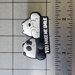 NEW! We Bare Bears Panda and Ice Bear Croc Shoe Charm